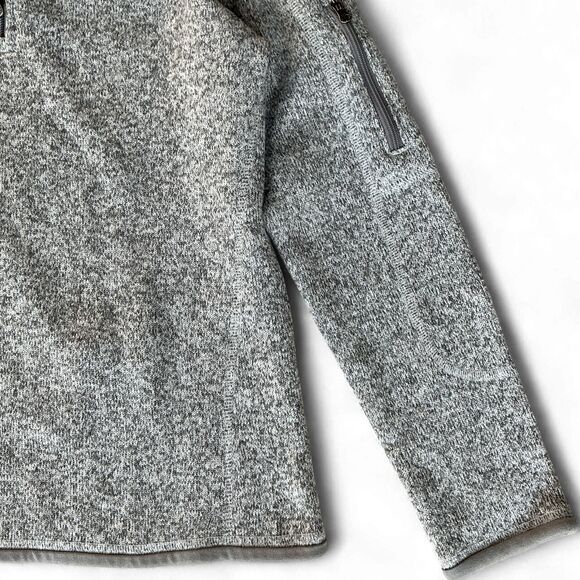 Patagonia Girls Better Sweater Fleece Jacket Size XL 1/4 Zip Birch White Hiking - Picture 6 of 13